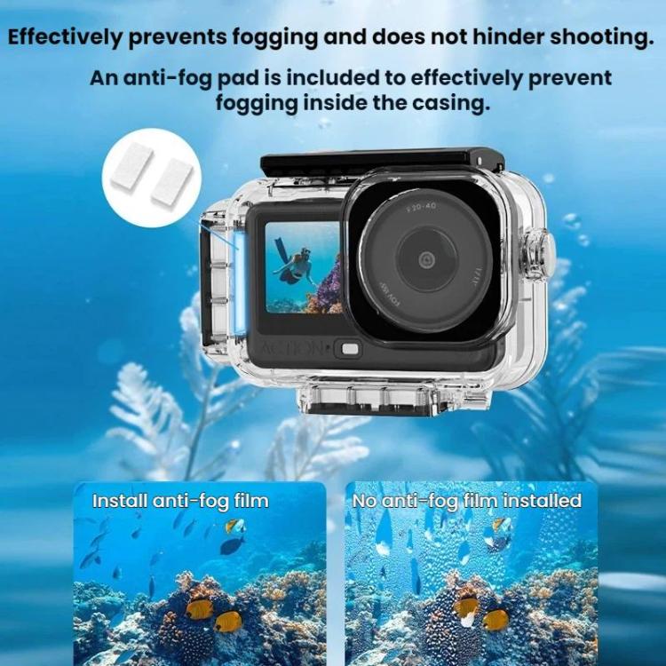 Estuche impermeable magnético de liberación rápida Flymile para DJI Osmo Action 6 (transparente) — imagen 5