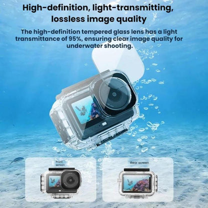 Estuche impermeable magnético de liberación rápida Flymile para DJI Osmo Action 6 (transparente) — imagen 6