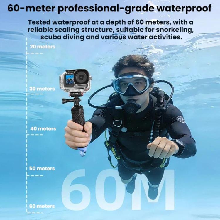 Estuche impermeable magnético de liberación rápida Flymile para DJI Osmo Action 6 (transparente) — imagen 8