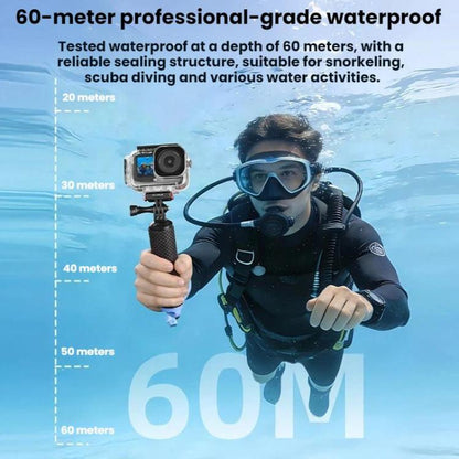 Estuche impermeable magnético de liberación rápida Flymile para DJI Osmo Action 6 (transparente) — imagen 8