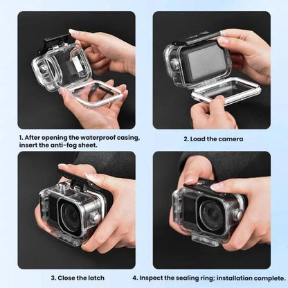 Estuche impermeable magnético de liberación rápida Flymile para DJI Osmo Action 6 (transparente) — imagen 9