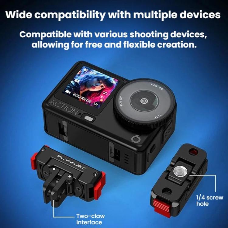 Base de expansión magnética giratoria de liberación rápida para DJI Osmo Action 6 (plástico) — imagen 6