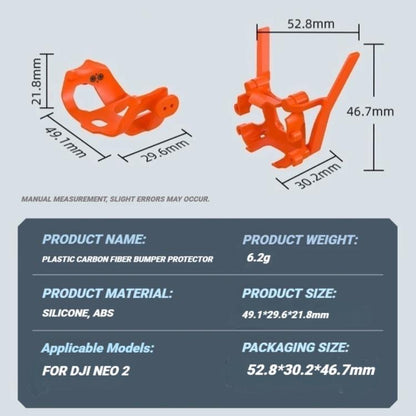 Antena Protector de RCSTQ, cubierta a prueba de golpes y arañazos para DJI Neo (naranja) — imagen 9