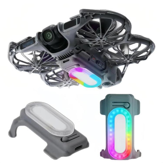 Para el dron 2 RCSTQ, se encuentra un foco de búsqueda recargable de colores con patín de aterrizaje elevado para DJI Neo