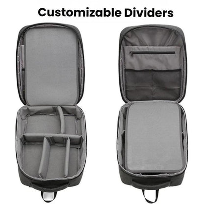 Mochila rígida personalizable con compartimentos grandes y funda para carrito para DJI Avata (negra) — imagen 3