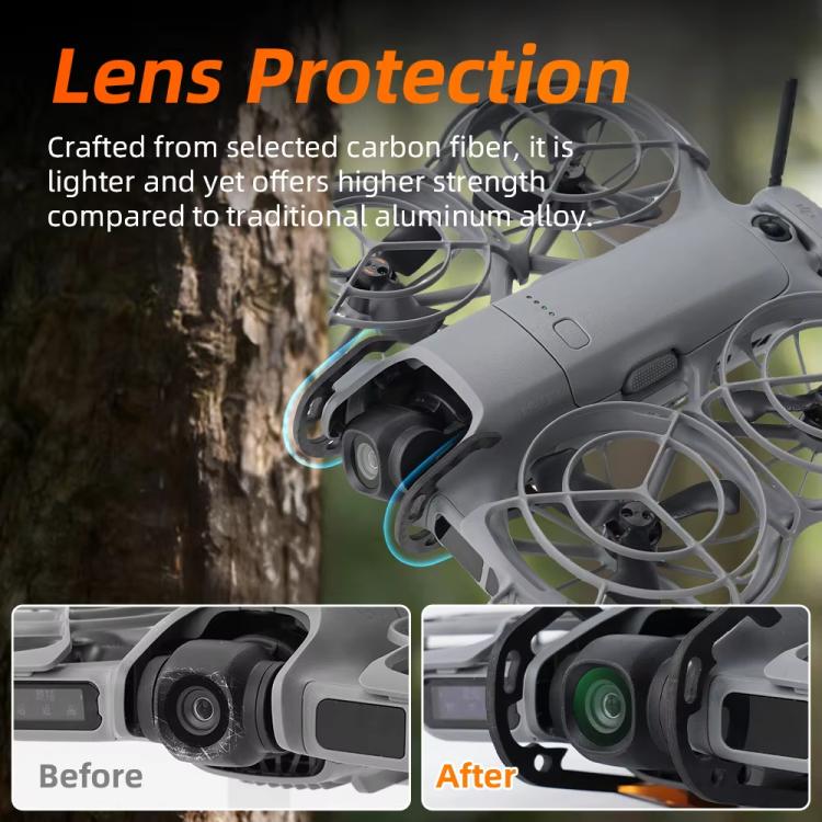 Lente Protector de parachoques de fibra de carbono RCSTQ, anticolisión, gimbal y para DJI Neo — imagen 3