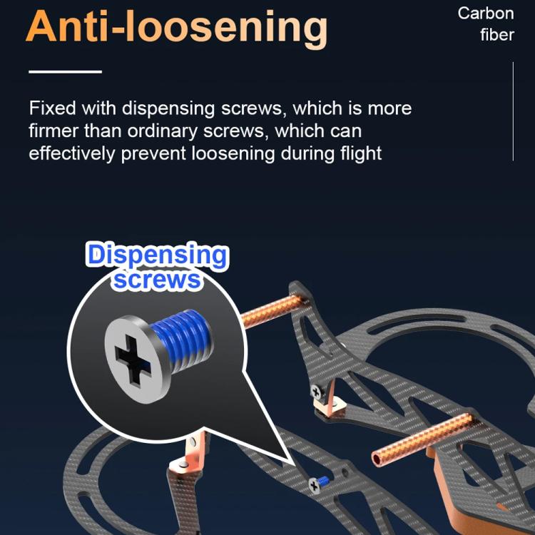 RCSTQ, protección anticolisión de fibra de carbono completa, parachoques protector para DJI Neo (naranja) — imagen 7
