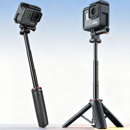 Trípode mini automático desplegable XILETU XS-22, palo selfie, monopié extensible ajustable de 13 a 30 cm para cámara de acc…