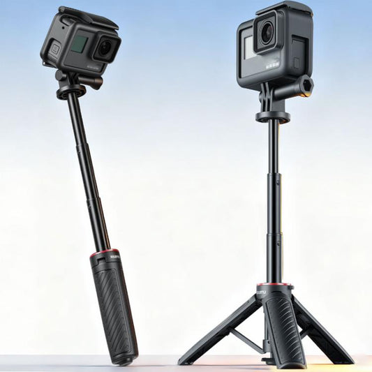 Trípode mini automático desplegable XILETU XS-22, palo selfie, monopié extensible ajustable de 13 a 30 cm para cámara de acc…