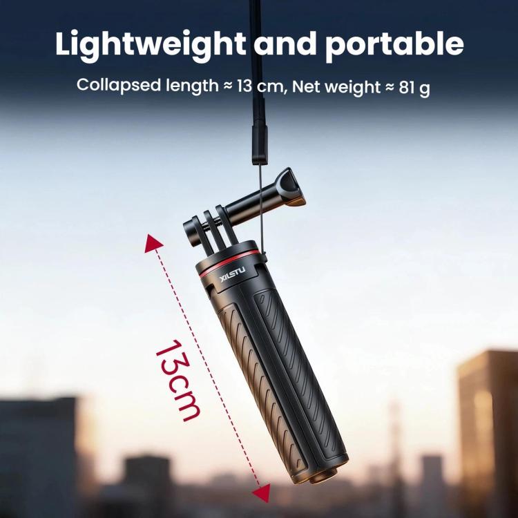 Trípode mini automático desplegable XILETU XS-22, palo selfie, monopié extensible ajustable de 13 a 30 cm para cámara de acc…