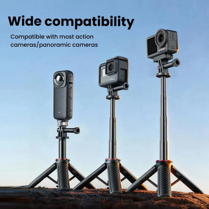 Trípode mini automático desplegable XILETU XS-22, palo selfie, monopié extensible ajustable de 13 a 30 cm para cámara de acc…