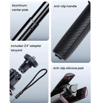 Trípode mini automático desplegable XILETU XS-22, palo selfie, monopié extensible ajustable de 13 a 30 cm para cámara de acc…