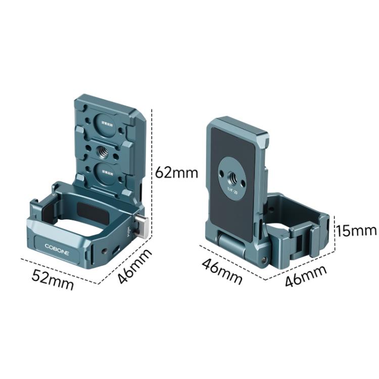 Soporte de extensión Adaptador de liberación rápida con magnético COBONE, con orificio para tornillo de 1/4 de pulgada y zap…