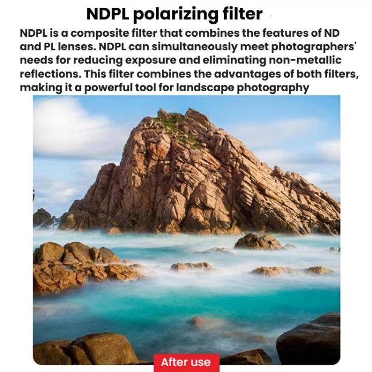 Filtro JSR-3654-03 ND8PL+ND16PL+ND32PL+ND64PL para DJI Mavic Mini / Mini 4K / Mini 2 SE y más para DJI DJI Mavic Mini, DJI M…