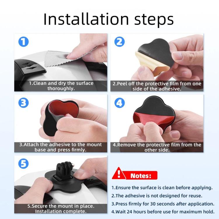 Soporte Action 6 / GoPro Flymile para casco, Estilo: Floral para DJI Osmo Pocket 3 — imagen 10