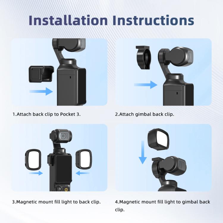 Luz de relleno magnética portátil Flymile (negra) — imagen 10