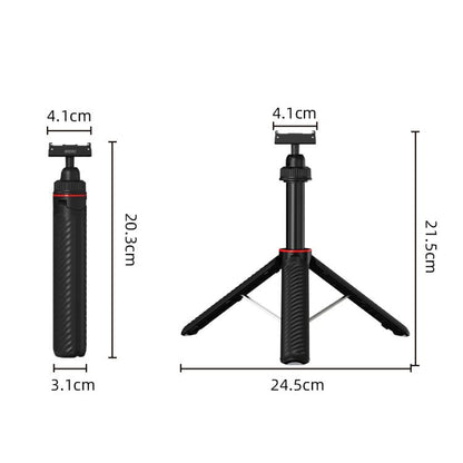 Trípode BRDRC con palo selfie extendido y sistema de liberación rápida para DJI Osmo 360 / Osmo Action 5 (negro) para DJI DJ…