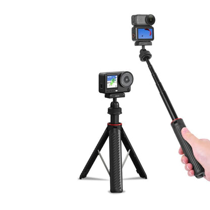 Trípode de liberación rápida BRDRC para palo selfie extendido / Nano para DJI Osmo Action 6 (Negro) — imagen 2