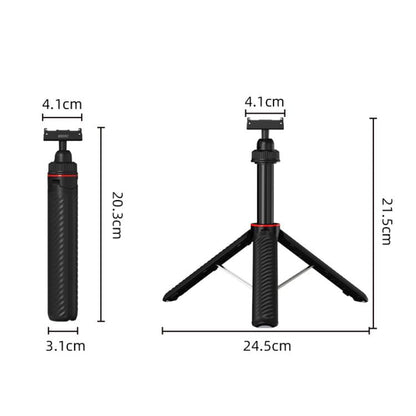 Trípode de liberación rápida BRDRC para palo selfie extendido / Nano para DJI Osmo Action 6 (Negro) — imagen 3