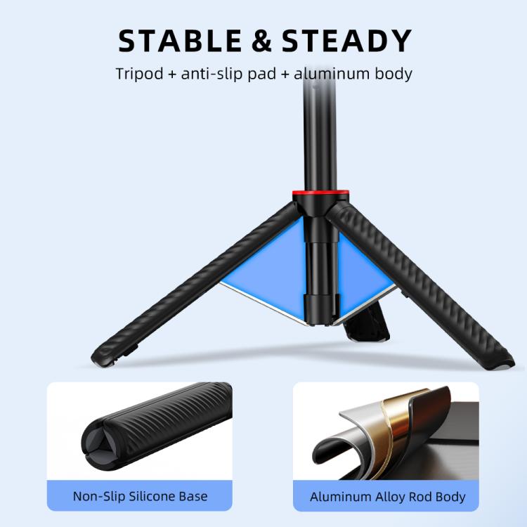 Trípode de liberación rápida BRDRC para palo selfie extendido / Nano para DJI Osmo Action 6 (Negro) — imagen 7