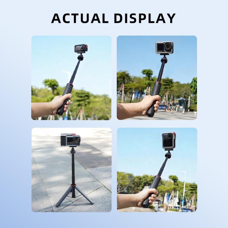 Trípode de liberación rápida BRDRC para palo selfie extendido / Nano para DJI Osmo Action 6 (Negro) — imagen 9