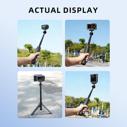 Trípode de liberación rápida BRDRC para palo selfie extendido / Nano para DJI Osmo Action 6 (Negro) — imagen 9