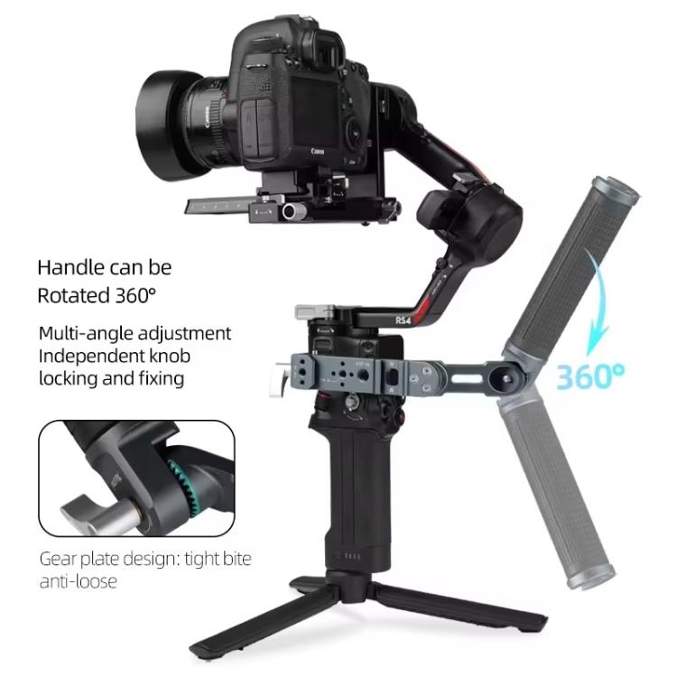 Empuñadura de ángulo ajustable XILETU para estabilizadores Mini/ / / Mini/ /RS 2 para DJI RS 4 Pro / RS 3 Pro para DJI DJI R…