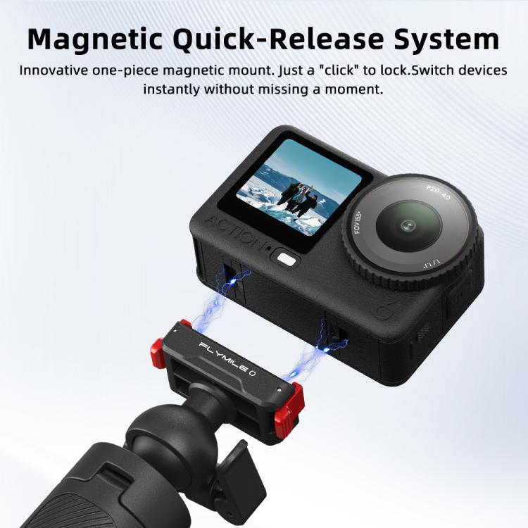 Trípode de liberación Extensión de rápida giratoria Flymile para palo selfie para DJI Osmo 360 (para Action 3 / 4 / 5Pro / O…