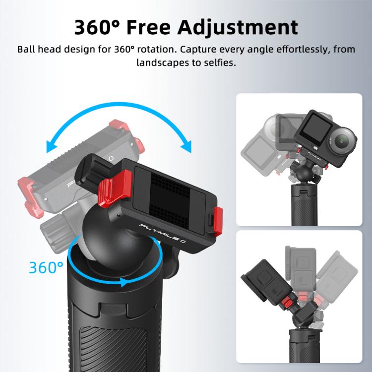 Trípode de liberación Extensión de rápida giratoria Flymile para palo selfie (para Action 6 / Nano) — imagen 4