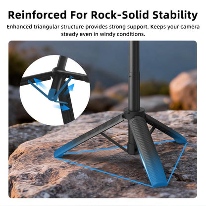 Trípode de liberación Extensión de rápida giratoria Flymile para palo selfie para DJI Osmo 360 (para Action 3 / 4 / 5Pro / O…