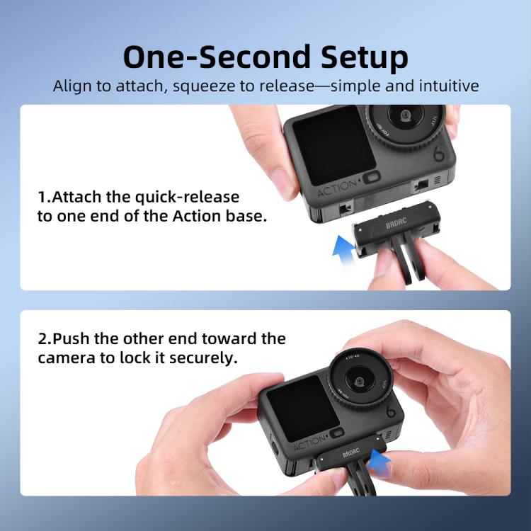 Soporte de dos BRDRC, accesorio de extensión de garras (para / 4 / 5 Pro /) para DJI Osmo 360 / Osmo Action 3 para DJI DJI O…
