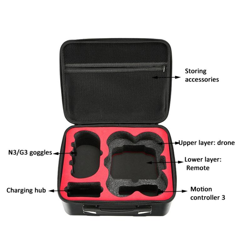 Estuche rígido de transporte a prueba de golpes e impermeable para DJI Avata (Negro) — imagen 3