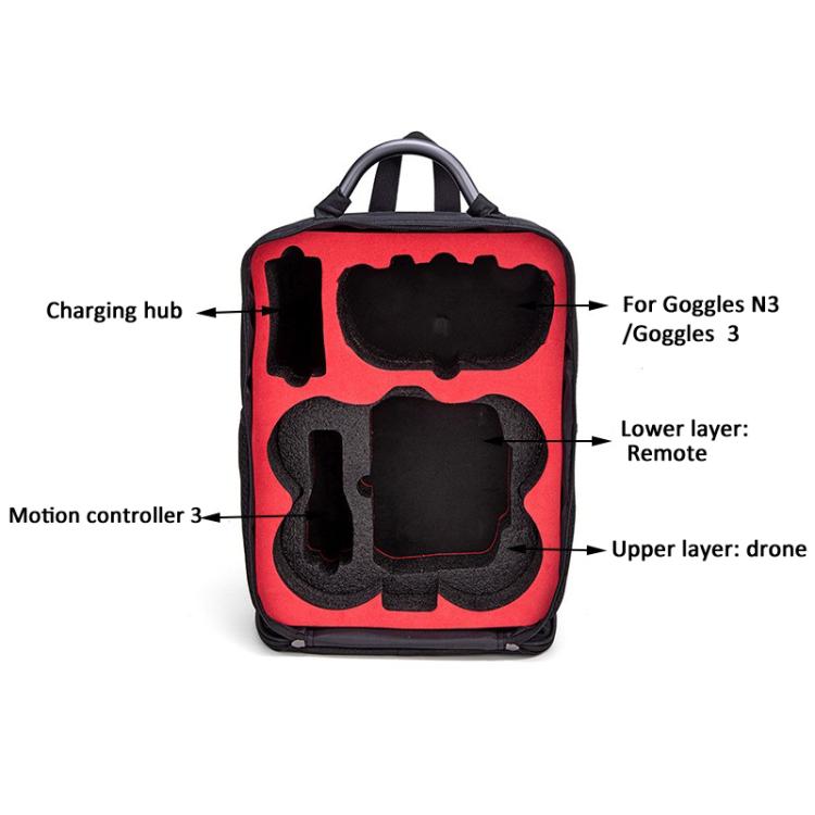 Mochila rígida para dron FPV portátil 360, estuche de transporte compatible con gafas N3/Goggles 3 para DJI Avata (Negro) —…