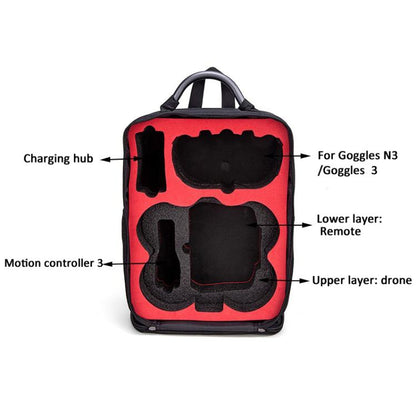 Mochila rígida para dron FPV portátil 360, estuche de transporte compatible con gafas N3/Goggles 3 para DJI Avata (Negro) —…