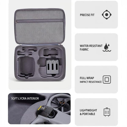 Funda protectora, bolsa de transporte y bandolera de viaje gris para DJI Avata — imagen 4