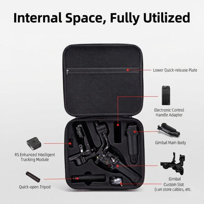 Estuche rígido de transporte para gimbal Ronin RS 5, bolsa protectora de viaje, bolso bandolera de mano (negro) para DJI RS…