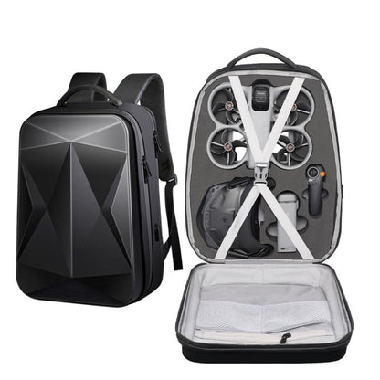 Mochila rígida impermeable, compatible con gafas N3 y controlador RC 2, con compartimento para portátil de 17 pulgadas para…
