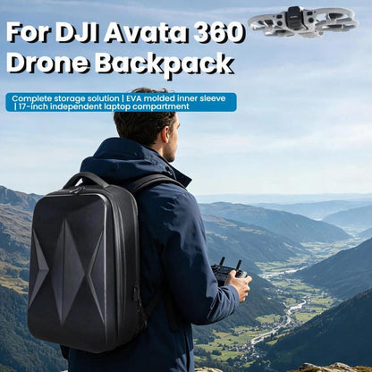 Mochila rígida impermeable, compatible con gafas N3 y controlador RC 2, con compartimento para portátil de 17 pulgadas para……