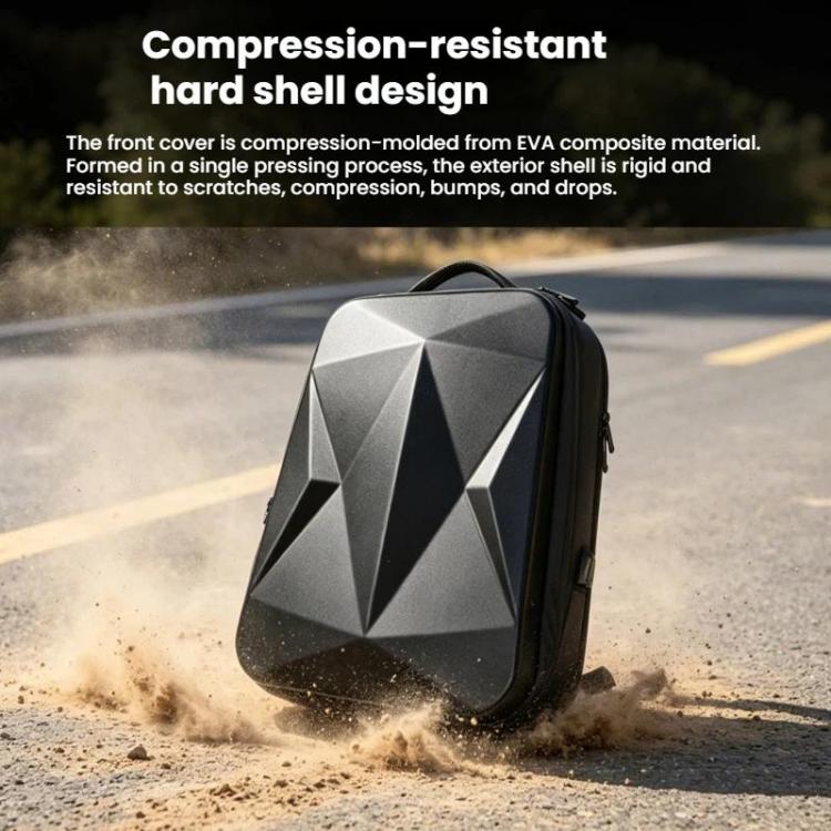 Mochila rígida impermeable, compatible con gafas N3 y controlador RC 2, con compartimento para portátil de 17 pulgadas para……