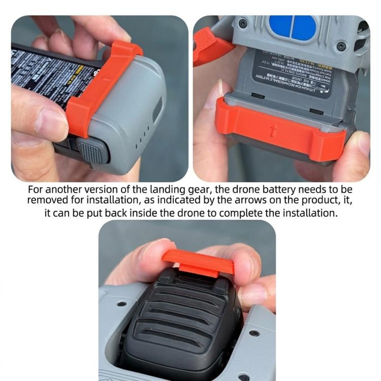 Base Extensor de altura del tren de aterrizaje para dron 360, elevada, color naranja para DJI Avata — imagen 6