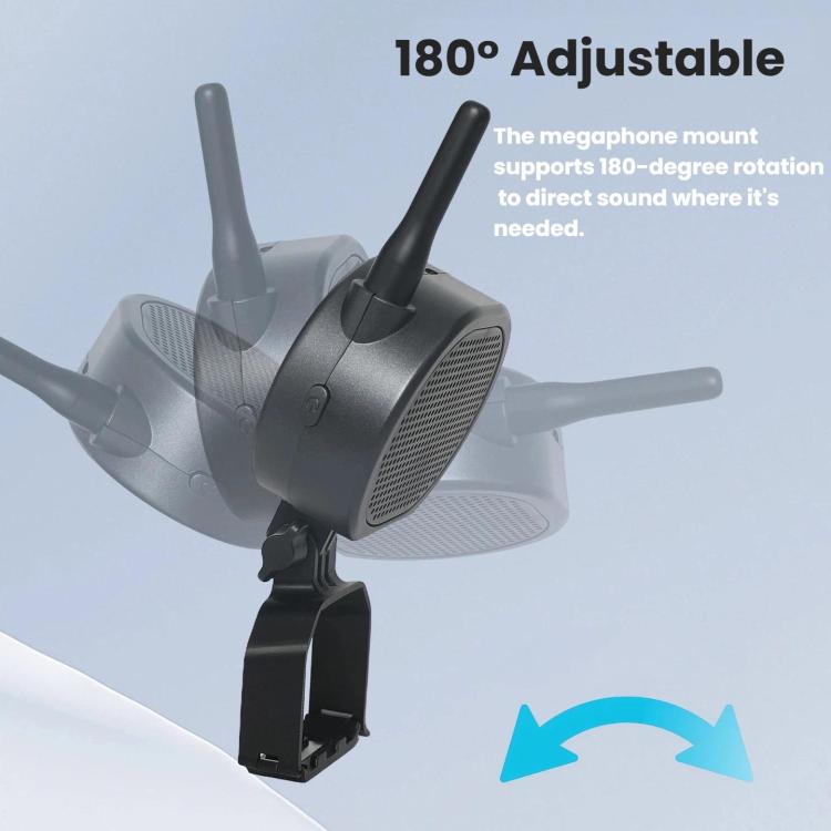 Megáfono para dron, altavoz inalámbrico de largo alcance de 2000 m, altavoz de alto volumen de 120 dB para DJI Mini 4 Pro (n…