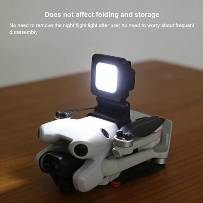 Foco LED ultrabrillante para vuelo nocturno con giro de 180 grados y 3 modos de luz (negro) para DJI Mini 4 Pro — imagen 5