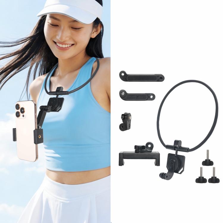 Soporte para cuello POV para celular y cámara de acción. Soporte de cuello de liberación rápida con varilla de extensión est…
