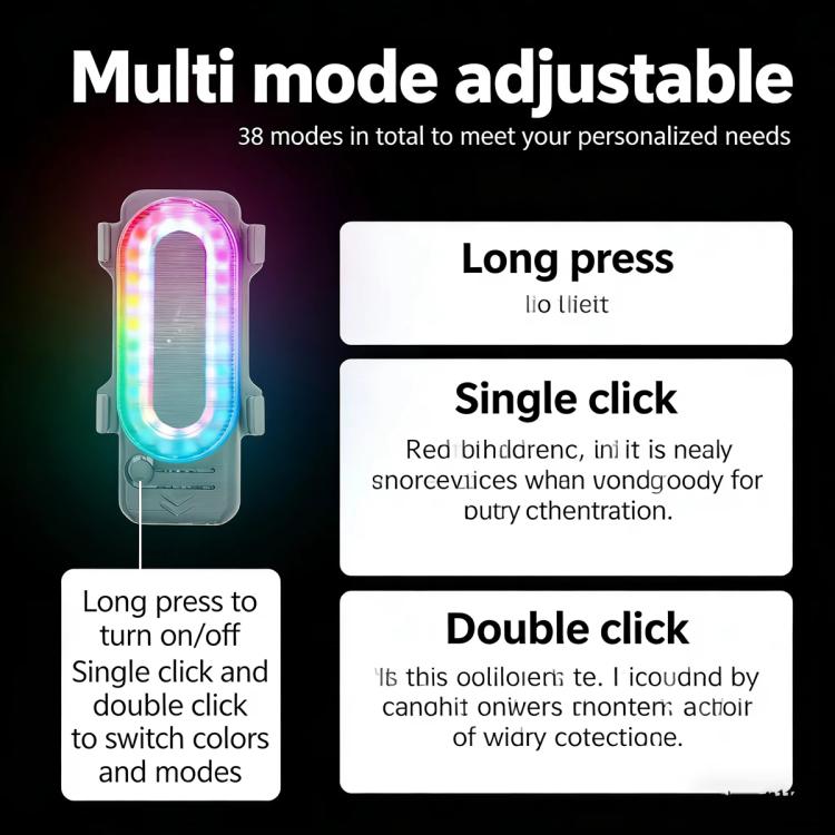 Luz inferior LED RGB RCSTQ, 38 modos de iluminación, recargable, para señalización de vuelo nocturno para DJI Avata — imagen…