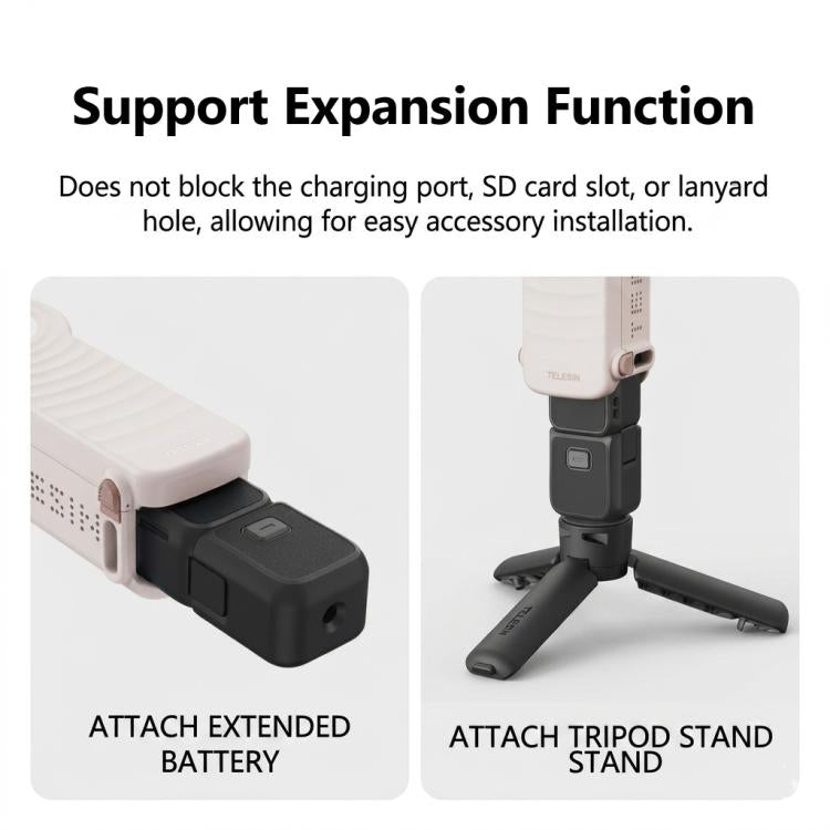 Funda multifuncional TELESIN DisAdv para DJI Osmo Pocket 4 (negra) — imagen 8