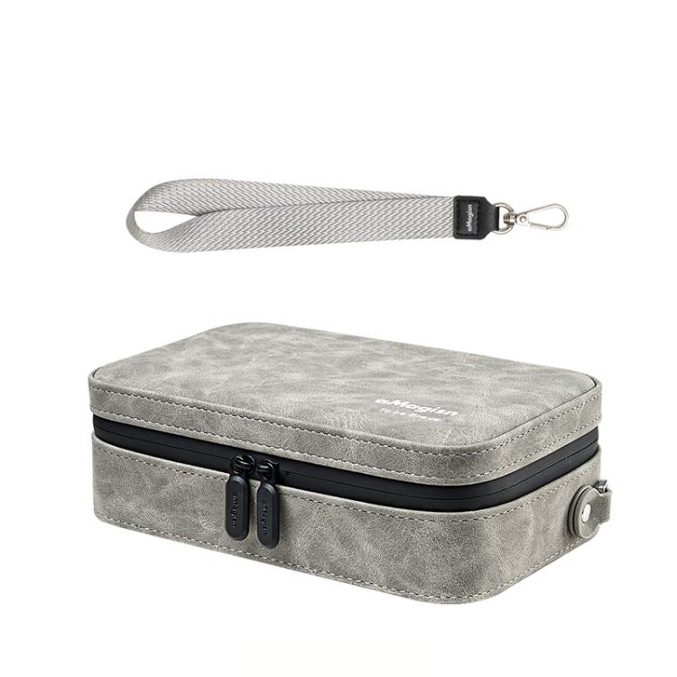 Funda de transporte para cámara de acción aMagisn de piel nobuk, bolsa de almacenamiento pequeña para viajes con divisores a…