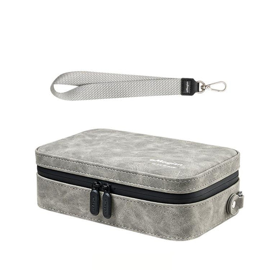 Funda de transporte para cámara de acción aMagisn de piel nobuk, bolsa de almacenamiento pequeña para viajes con divisores a…