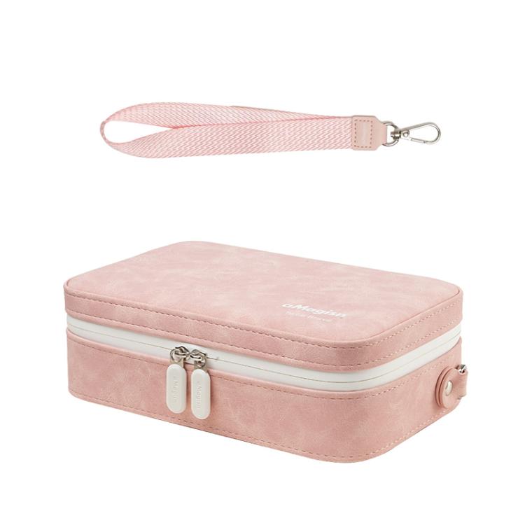 Funda de transporte para cámara de acción aMagisn de piel nobuk, bolsa de almacenamiento pequeña para viajes con divisores a…