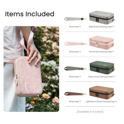 Funda de transporte para cámara de acción aMagisn de piel nobuk, bolsa de almacenamiento pequeña para viajes con divisores a…