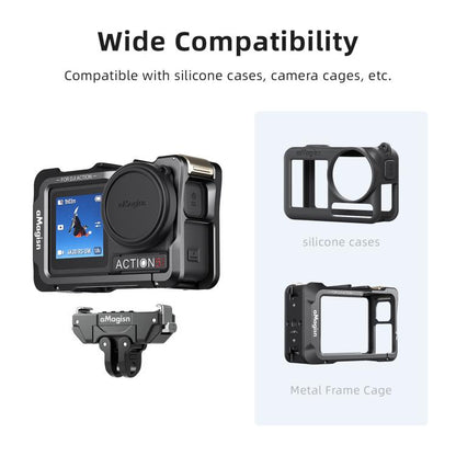 Soporte magnético de liberación rápida giratorio de 360 grados aMagisn para DJI Osmo 360 (negro) — imagen 9